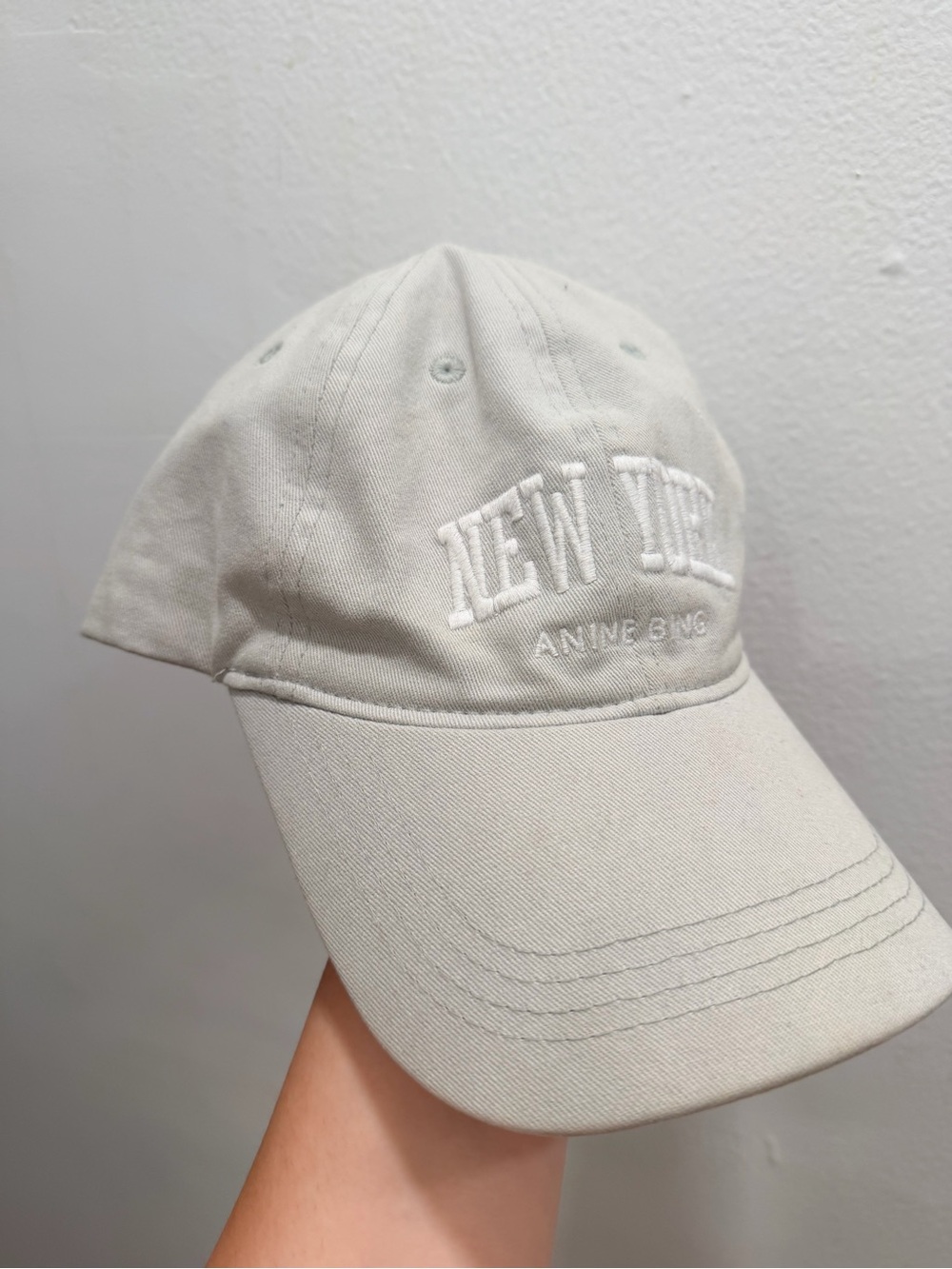 Anine Bing NEW YORK Embroidered baseball cap
